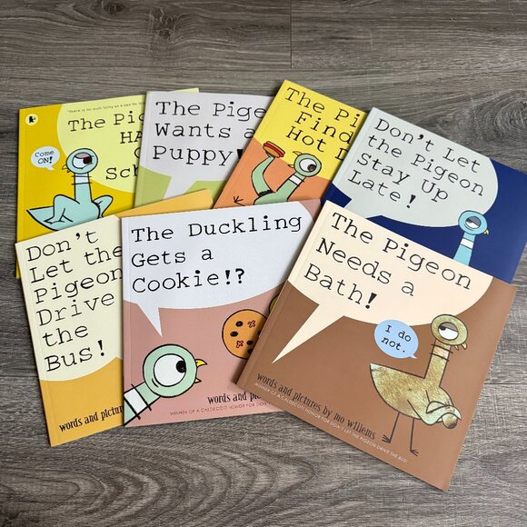The Pigeon by Mo Willems Set of 7 Childrens Books Softcover Duckling New - Picture 1 of 5